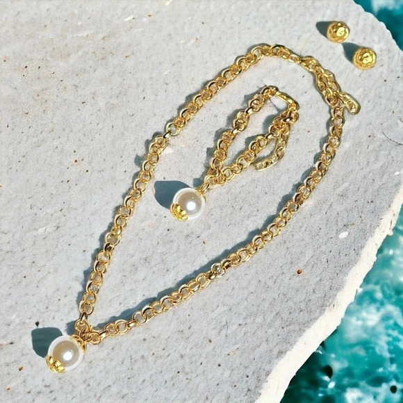 🆕️ Turkish Handmade 24K Gold Plated Brass Artisanal Fine Statement Jewelry Set - Picture 12 of 15